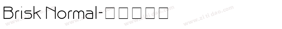 Brisk Normal字体转换